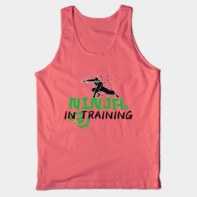 Ninja In Training Tank Top by gain